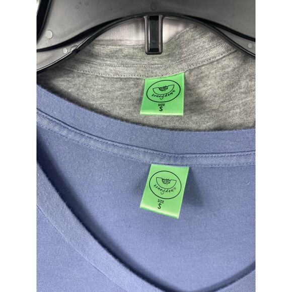 Lot of 2 Honeydew Sleepwear Night Gown V Neck Blue Gray Size Small - Picture 4 of 5